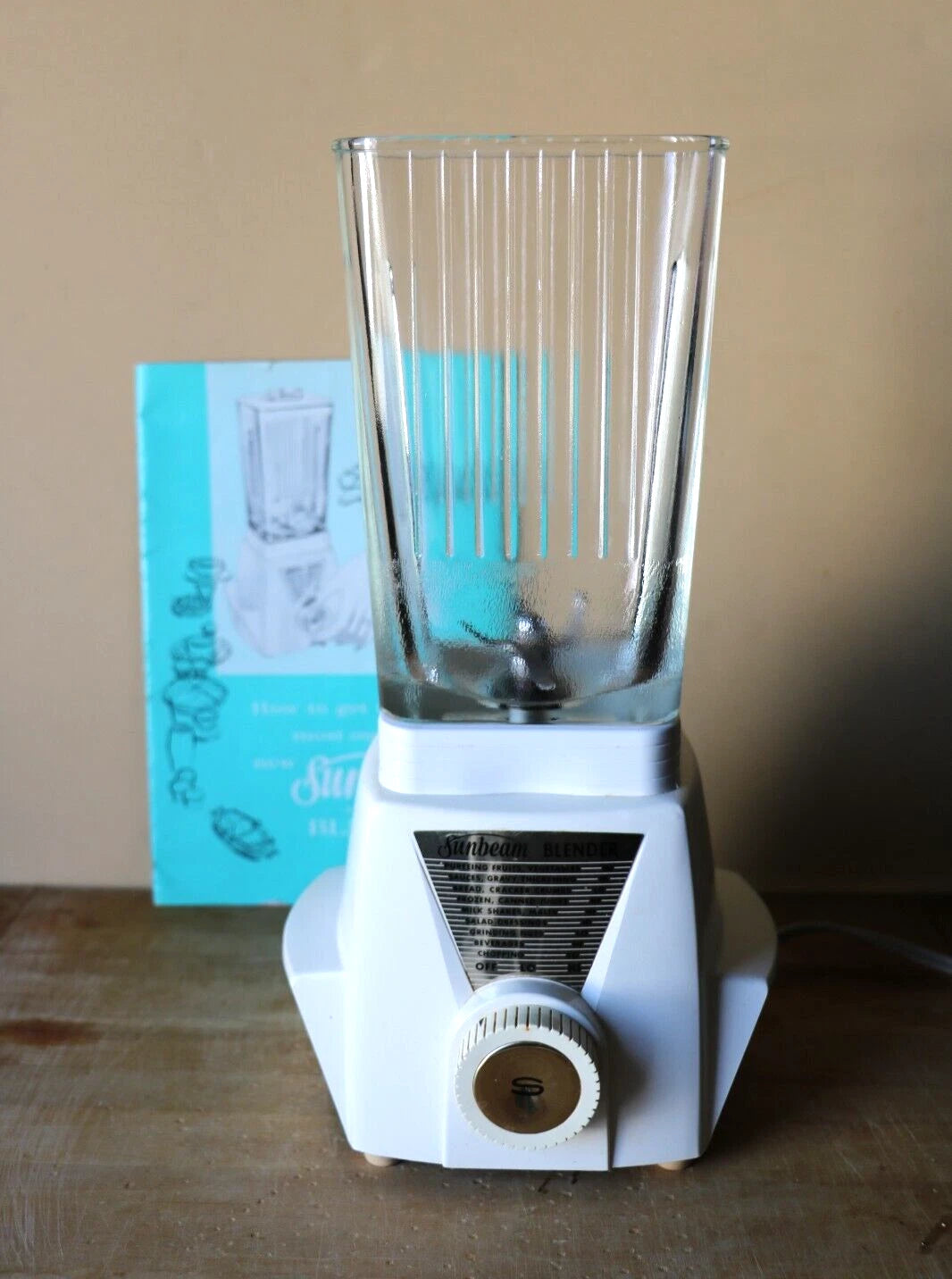 Sunbeam Automatic Blender Model BL. PAT. PENDING w/ Owners Manual Vintage | eBay