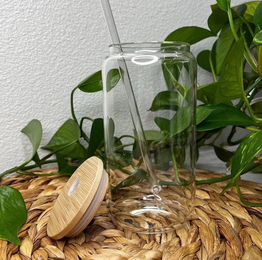 Mañana Sera Bonito 16oz Glass Can, Tumbler, Karol G, Bamboo lid and straw | eBay