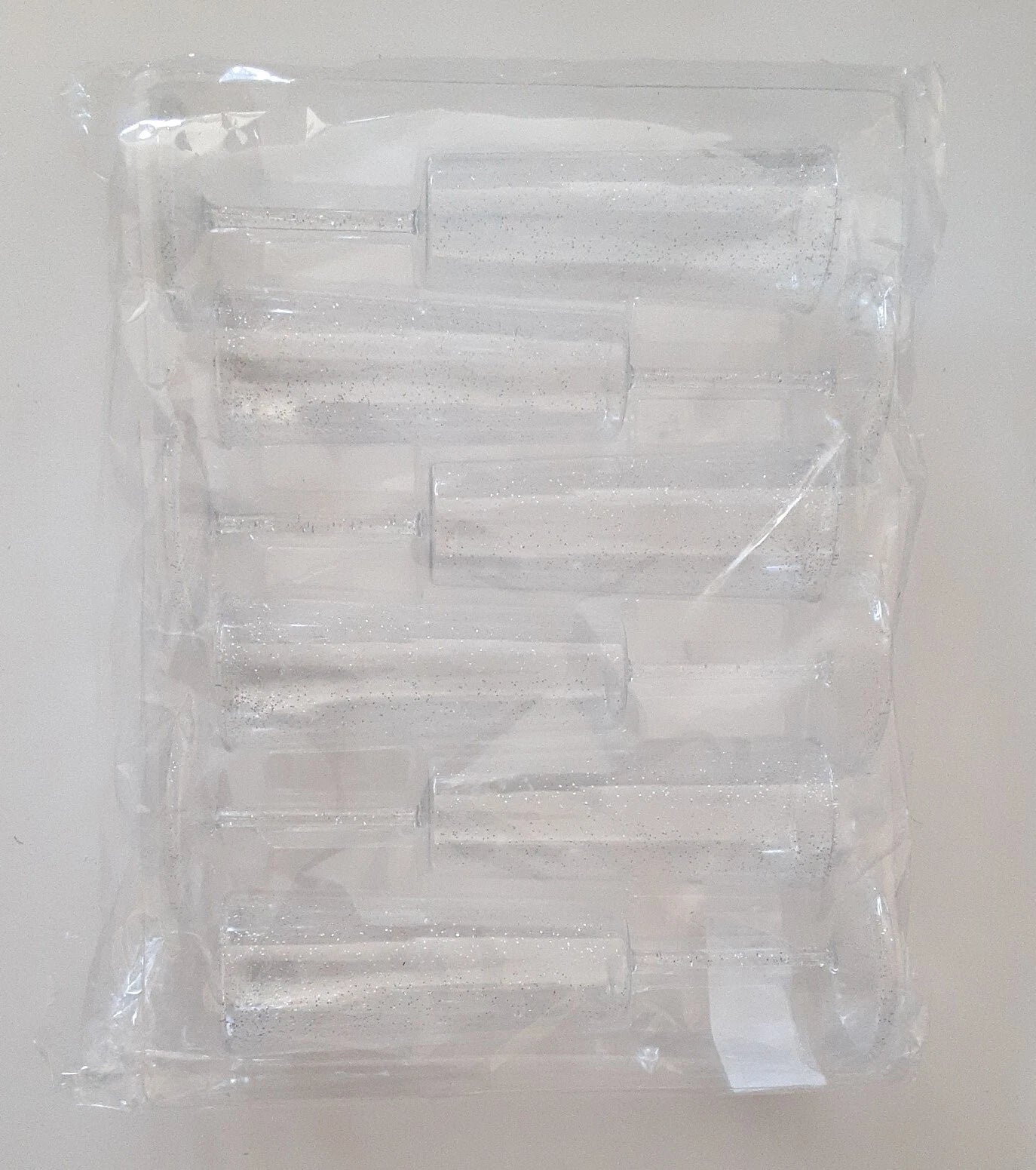 6ct Pack Silver Glitter Infused Sturdy Plastic Champagne Flutes 8.25 Inches Tall | eBay