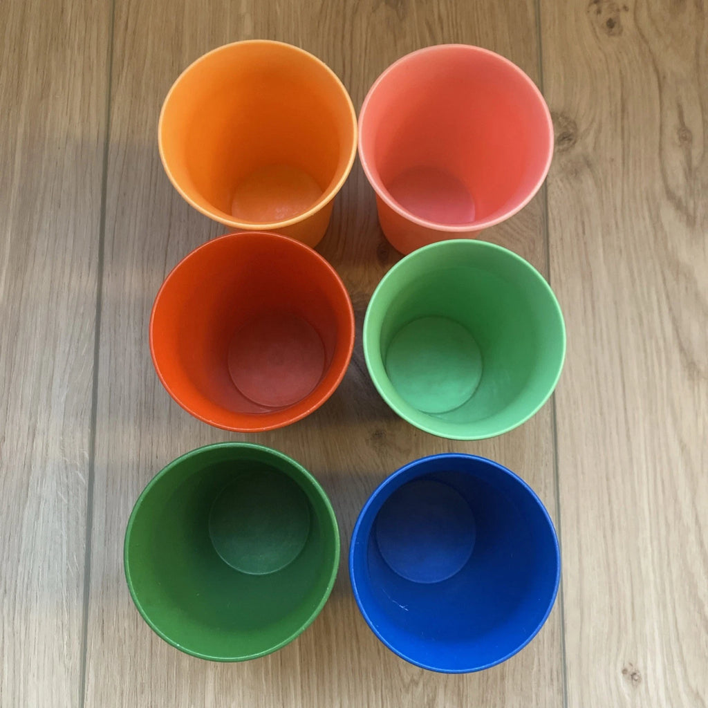 Vintage Tupperware Set of 6 Bell Tumblers 7oz #109 Toddler Cups Made in USA | eBay