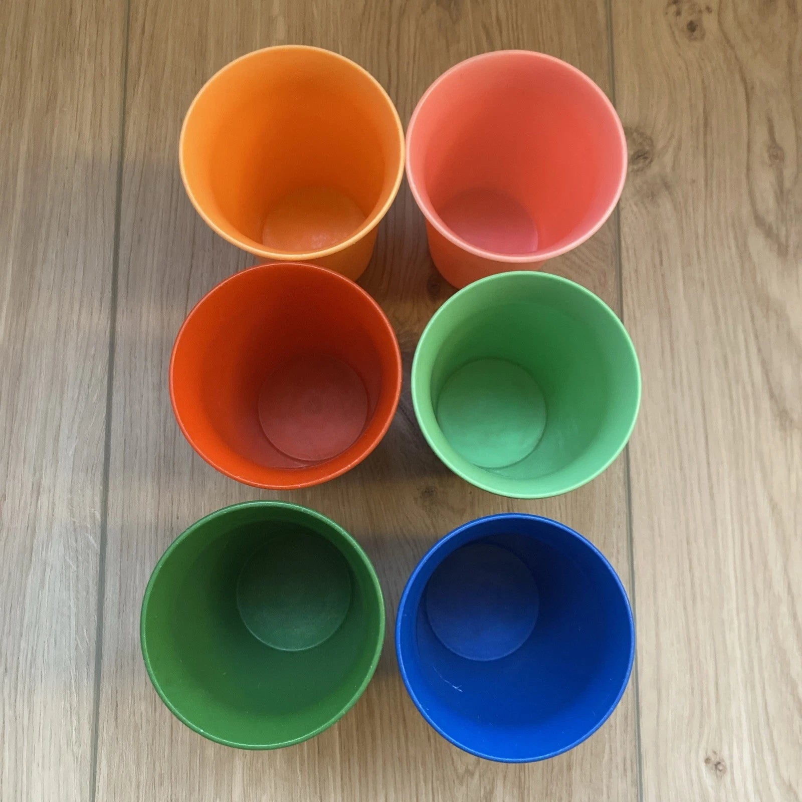 Vintage Tupperware Set of 6 Bell Tumblers 7oz #109 Toddler Cups Made in USA | eBay