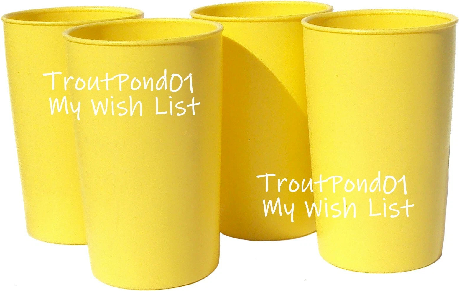 Tupperware Vintage 6 oz Small Stacking Tumblers Set of 4 Sunshine Yellow New NOS | eBay