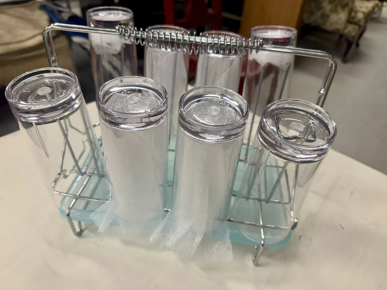 Pike Ridge Acrylic Drinking Cups - Set of 8 Includes Stainless Drink Caddy | eBay