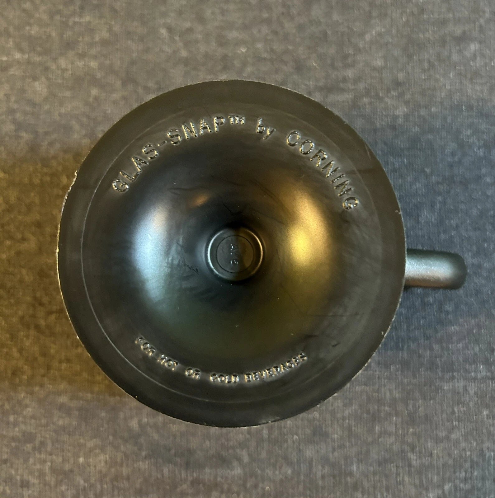 Glass Glas Snap By Corning 12oz Glasses With Black Snap-On Bases Set of 6 | eBay