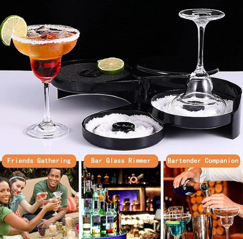 Margaritaville 3-Tier Bar Glass Rimmer for Salt, Margarita & Cocktail Prep | eBay