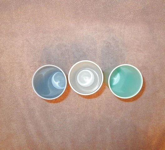 3X Lot Vintage Tupperware Stacking Bell Tumblers 12 oz Country Pastels #1348 | eBay