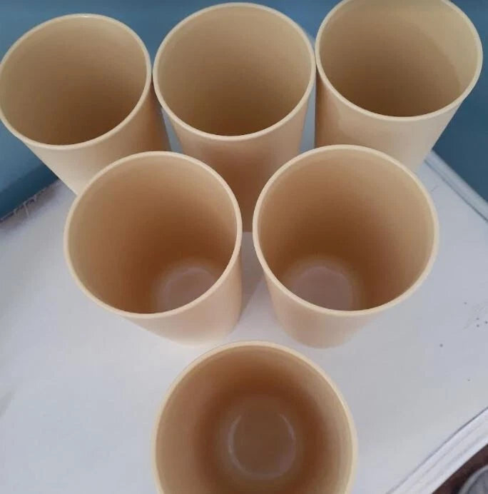 Vintage Tupperware Goldenrod Stackable Cups Tumblers - set of 6 | eBay