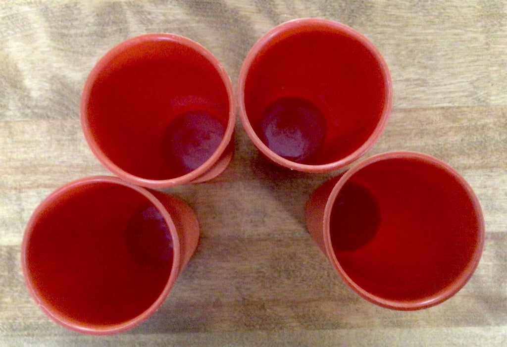 VTG Set of 4 TUPPERWARE Orange Tumblers, 115-3, 12 Ounce Capacity | eBay