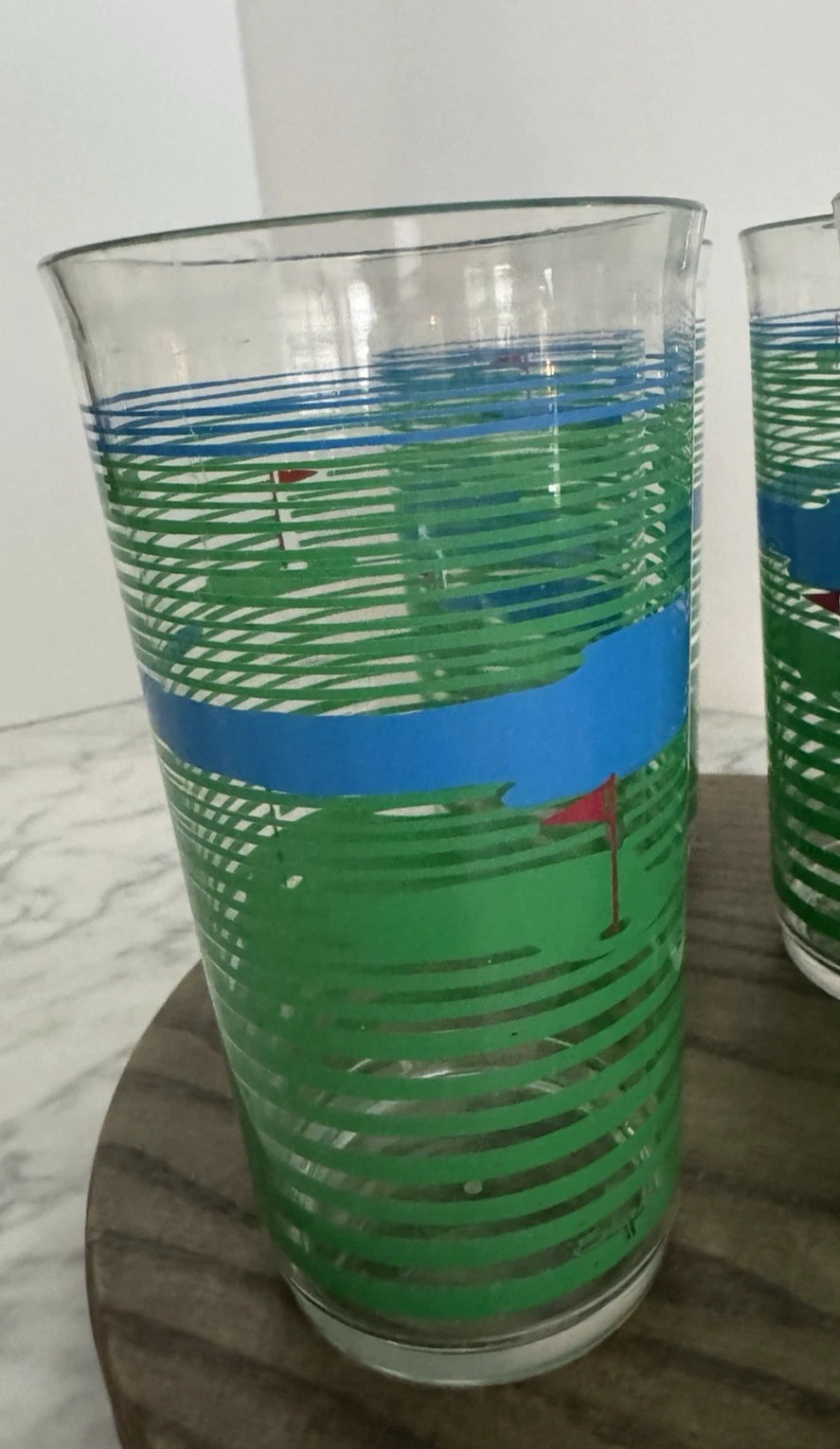 RARE 1985 Edgar Watkins MCM GOLF Acrylic Tumblers by Thermo-Serv Set / 4 | eBay