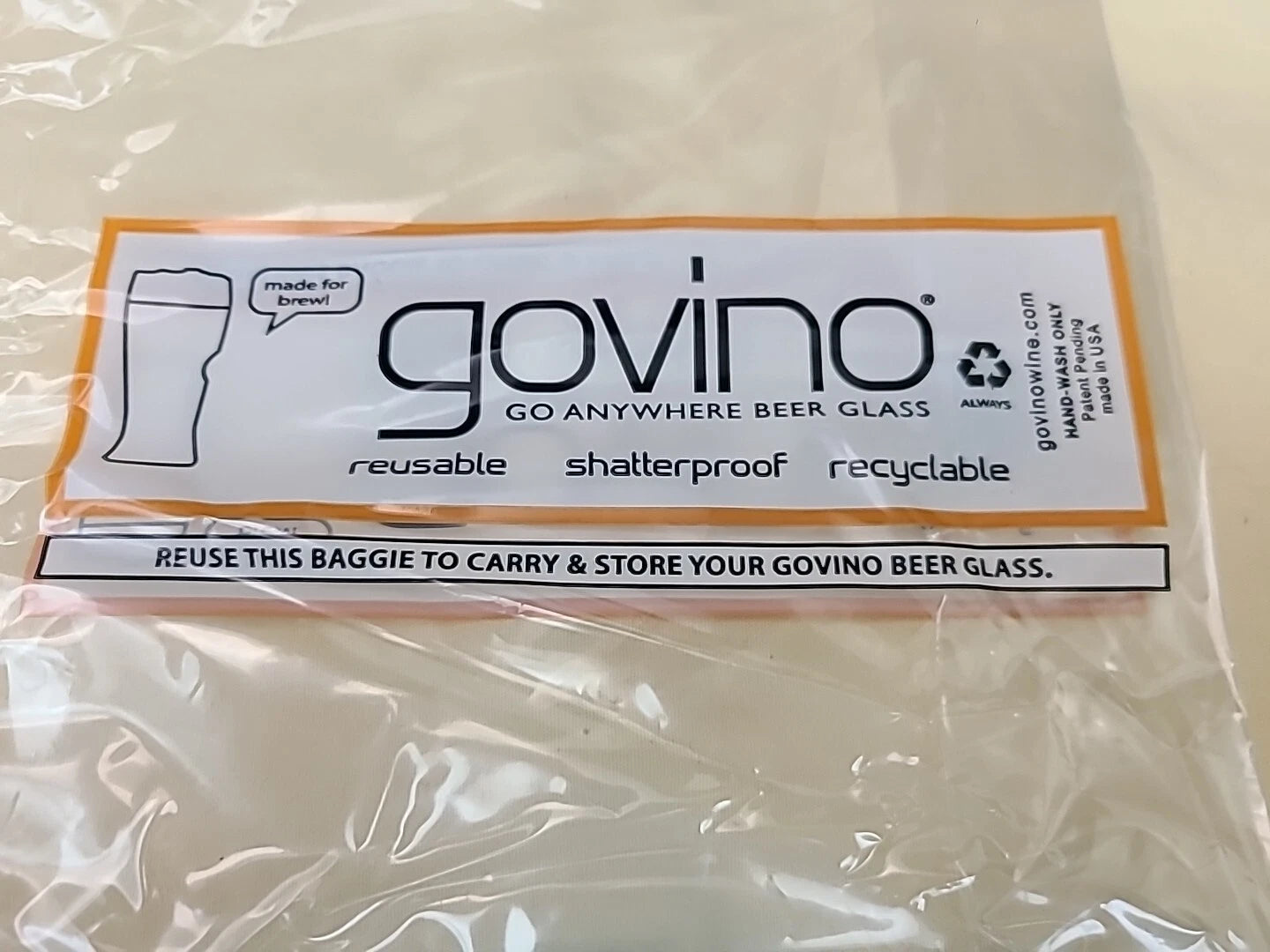 Govino Go Anywhere Beer Glasses 2 Boxes of 4 Reusable Shatterproof Recyclable | eBay