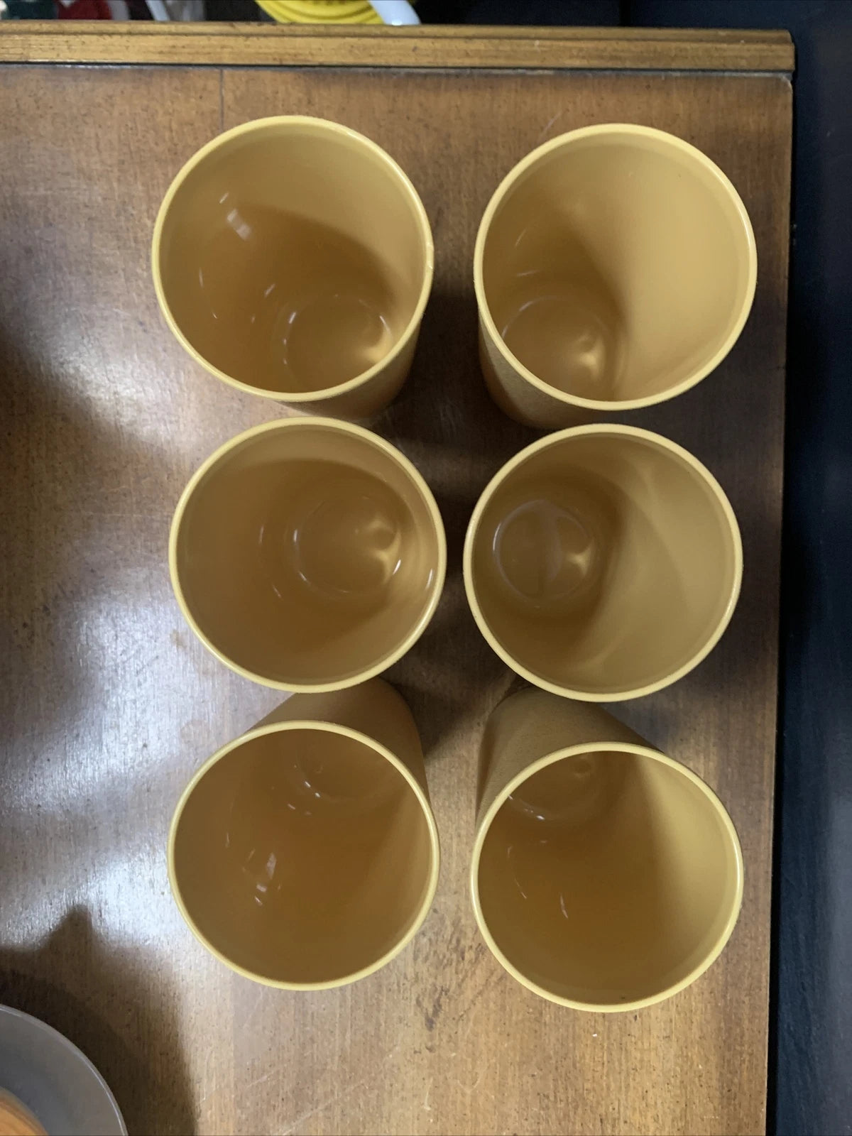 Vintage Tupperware Harvest Gold Tumblers 873-14 Set of 6 Excellent Condition | eBay