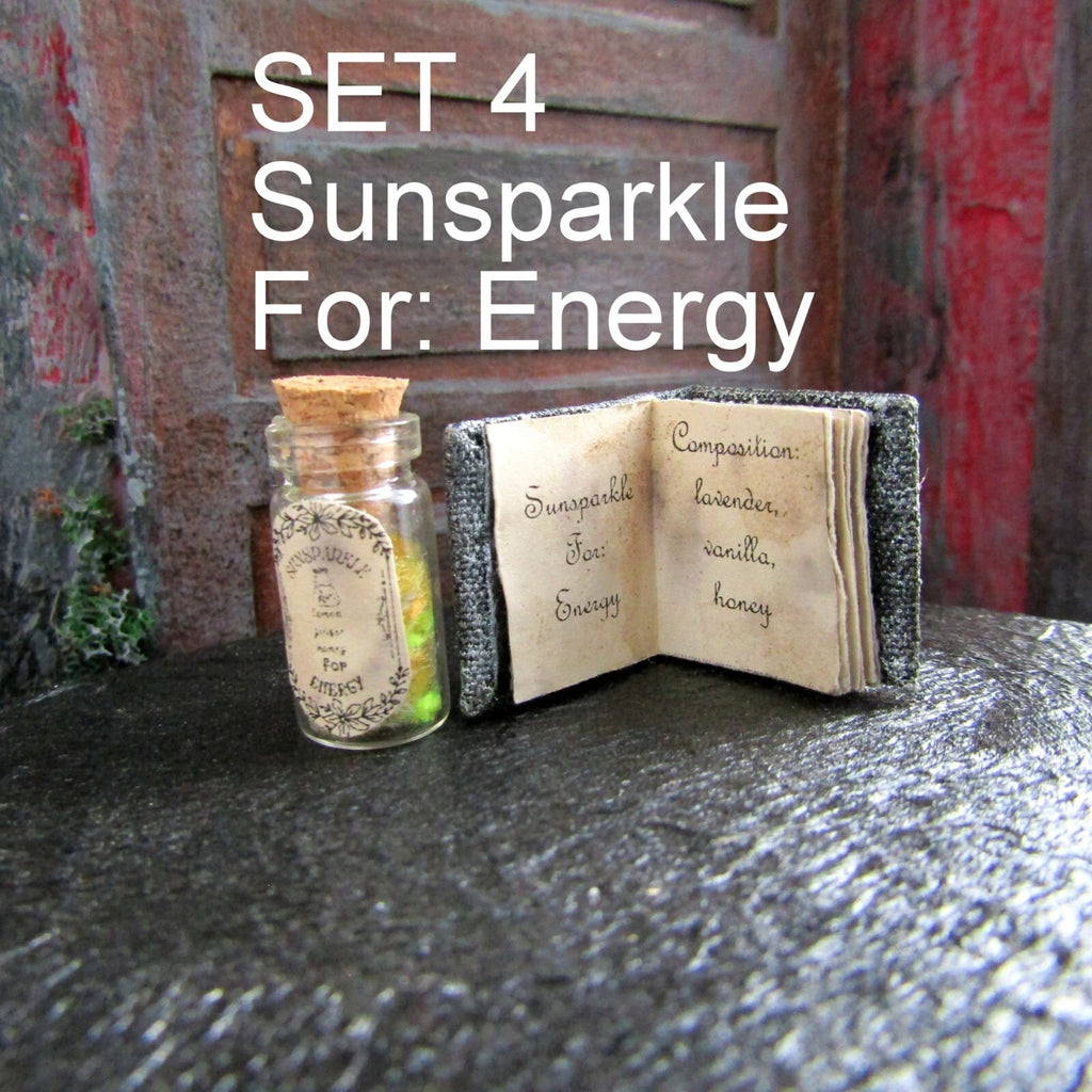 SET Dollhouse miniature Halloween Book and Potion Witch fairy accessory 1/12 1/6 | eBay