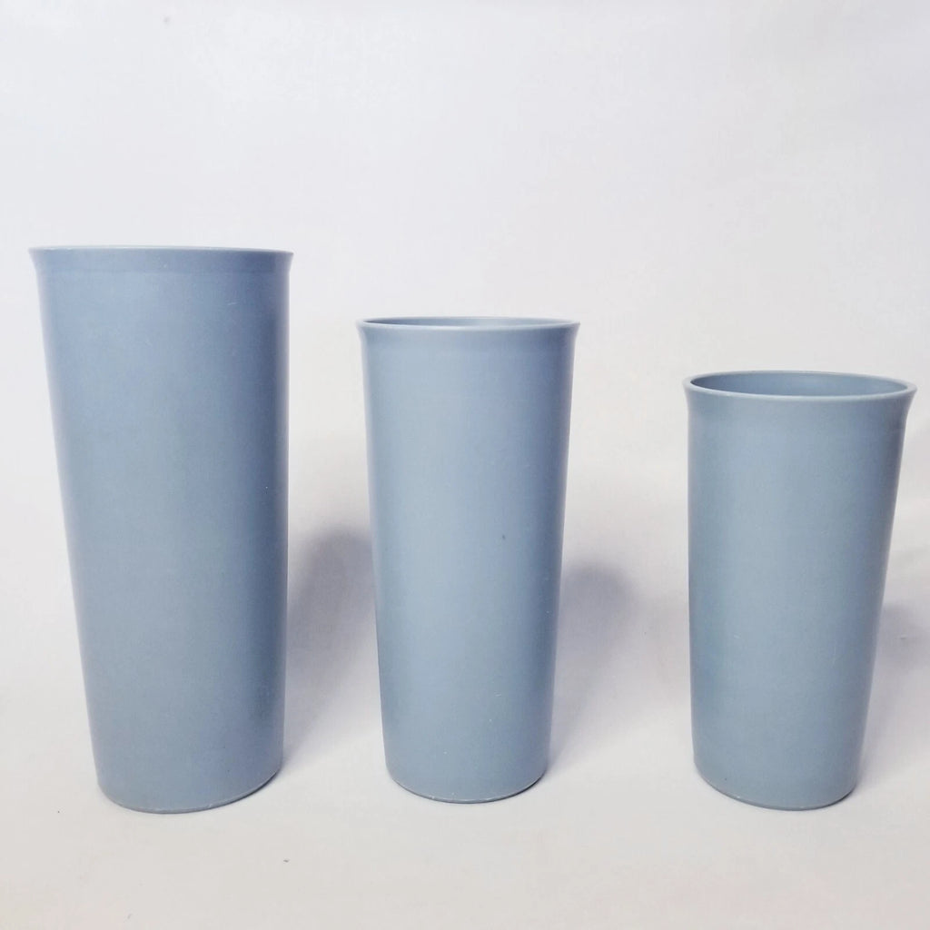 Set of 3 Tupperware Nesting Tumblers Blue Cups 107-33 / 115-6 / 116-11 | eBay