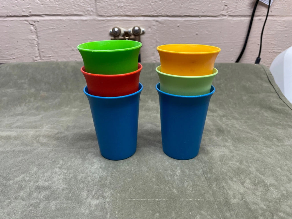 Tupperware #109 Classic Kids Bell Vintage Tumblers 7oz Cups Primary Set of 6 | eBay