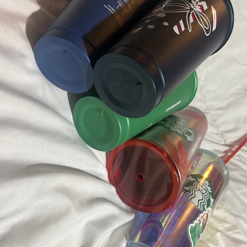 Starbucks Tumbler Cups Various Holiday Styles LOT W/ 24 oz Sparkle (6) Collector | eBay