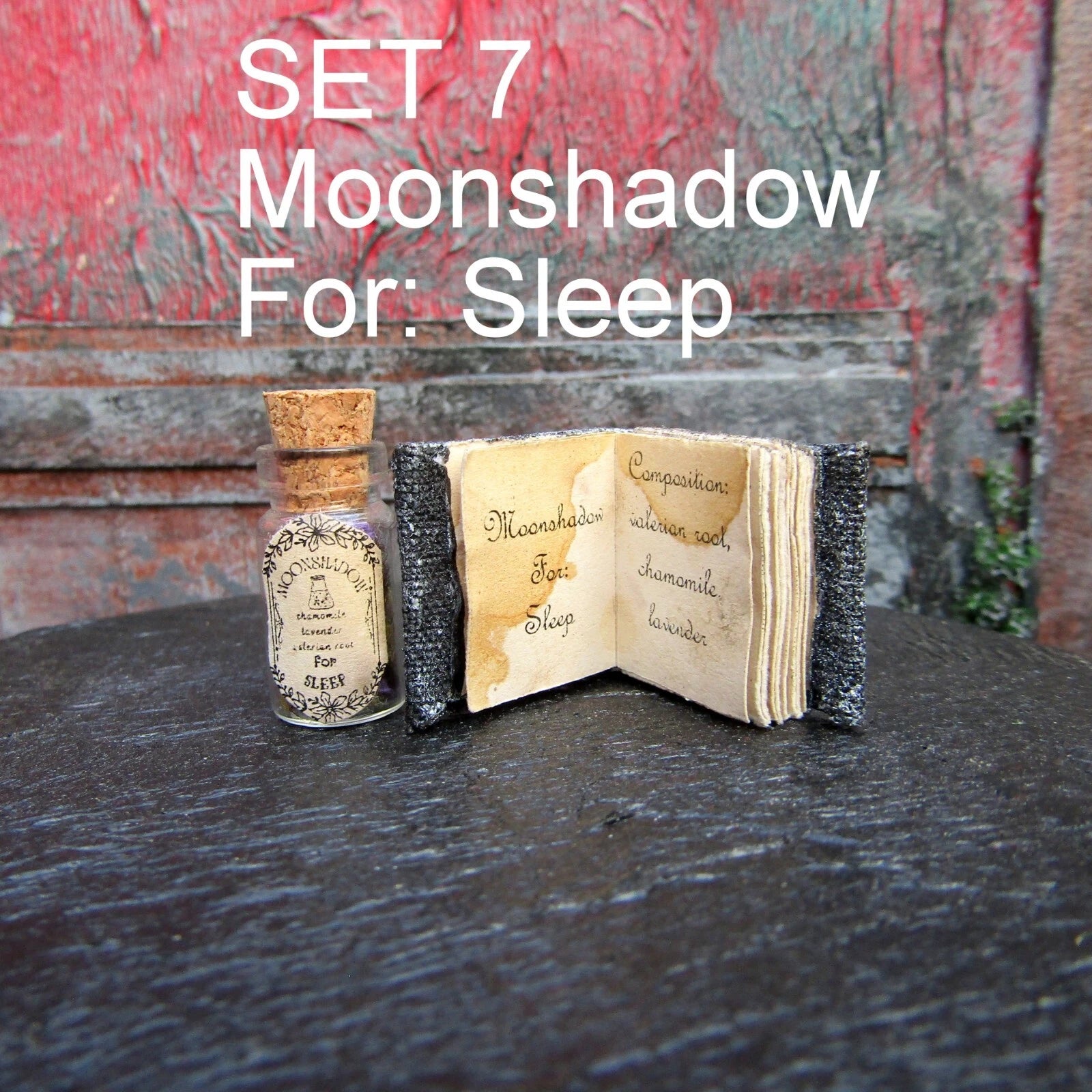 SET Dollhouse miniature Halloween Book and Potion Witch fairy accessory 1/12 1/6 | eBay