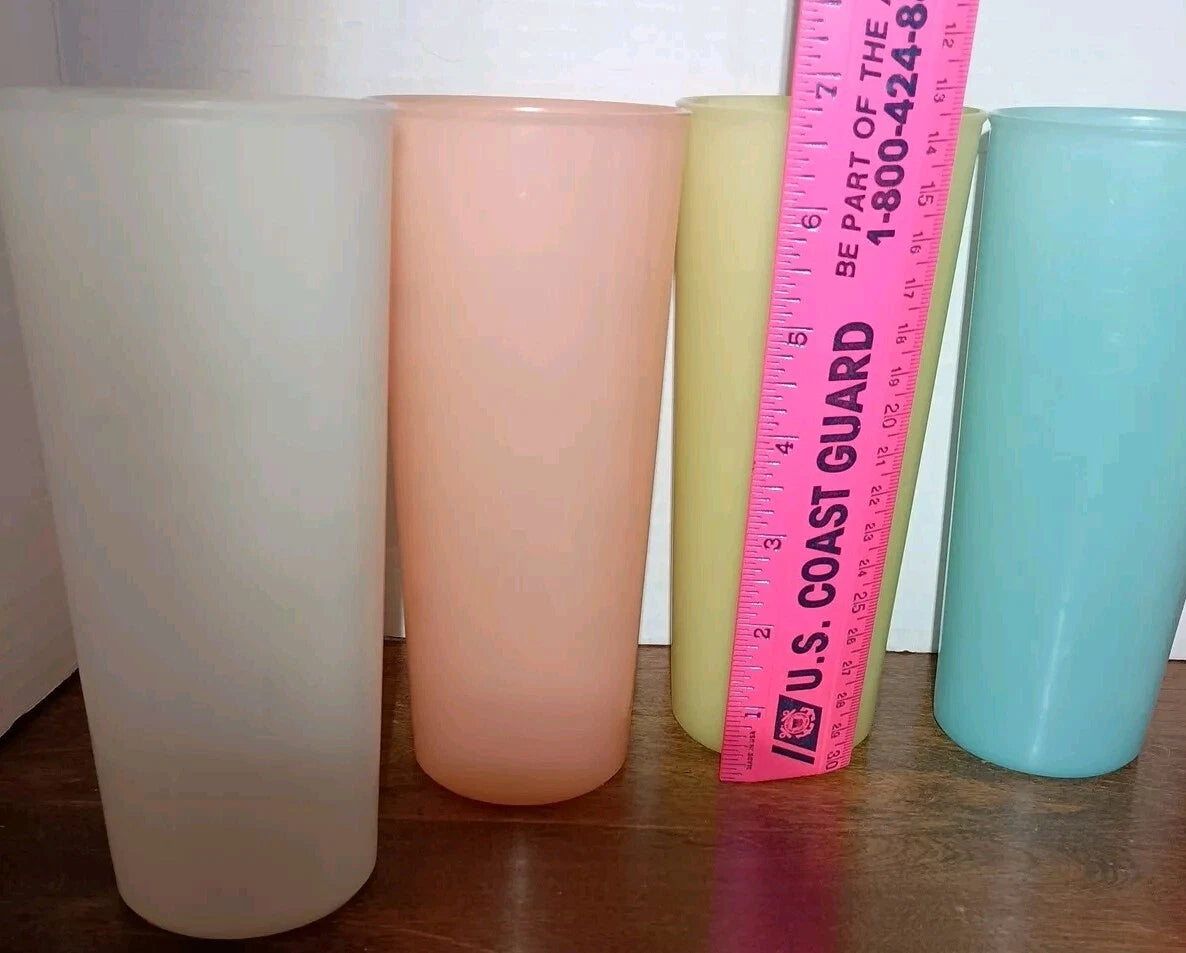 Vintage Tupperware 107 Pastel Cups Tumblers 16oz Lot Of 6 | eBay