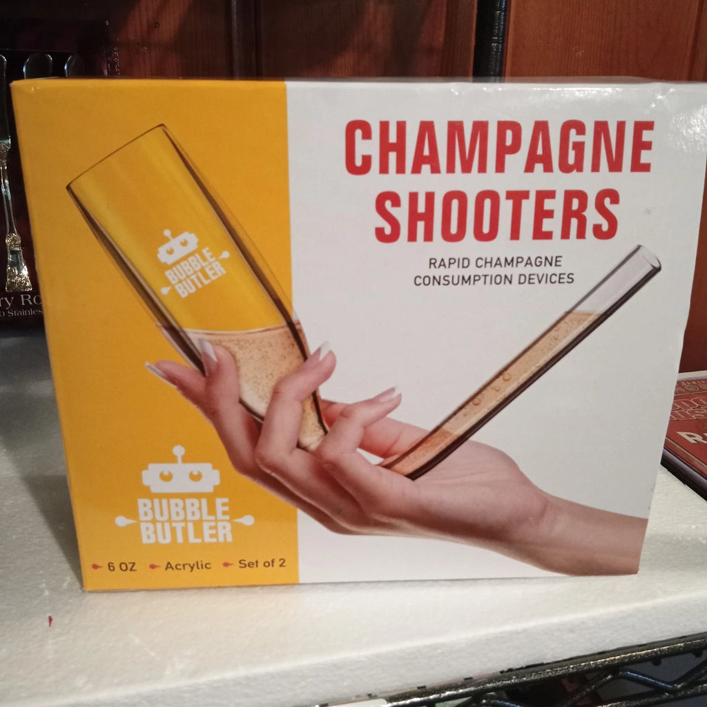 St 2 Bubble Butler Champagne Bong Style Acrylic 6oz Shooters Unique Fun Washable | eBay