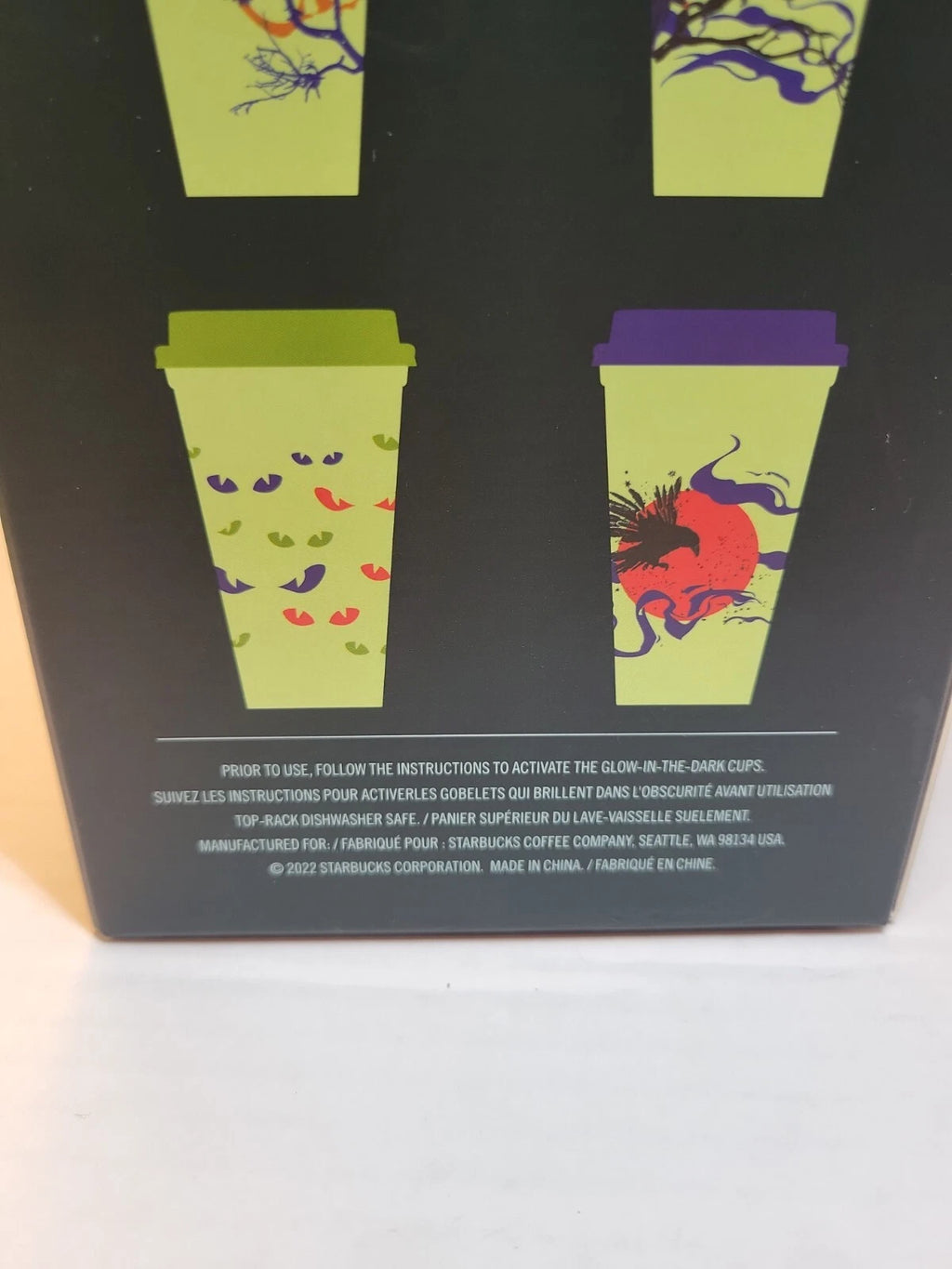 Starbucks Halloween 2022 6 Reusable Glow In The Dark Hot Cups NEW Release BB8 | eBay