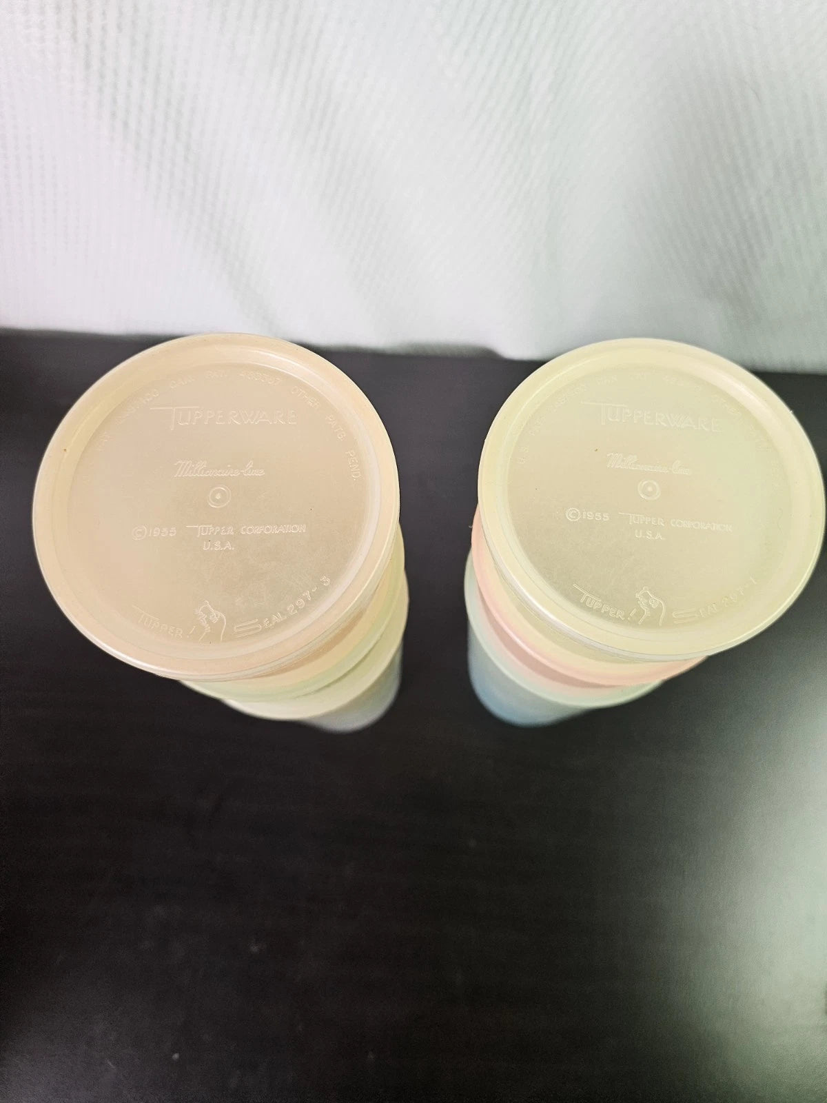 VTG 50’s Tupperware Millionaire Line Pastel Tumbler Cups Set of 6 & 2 Lids | eBay