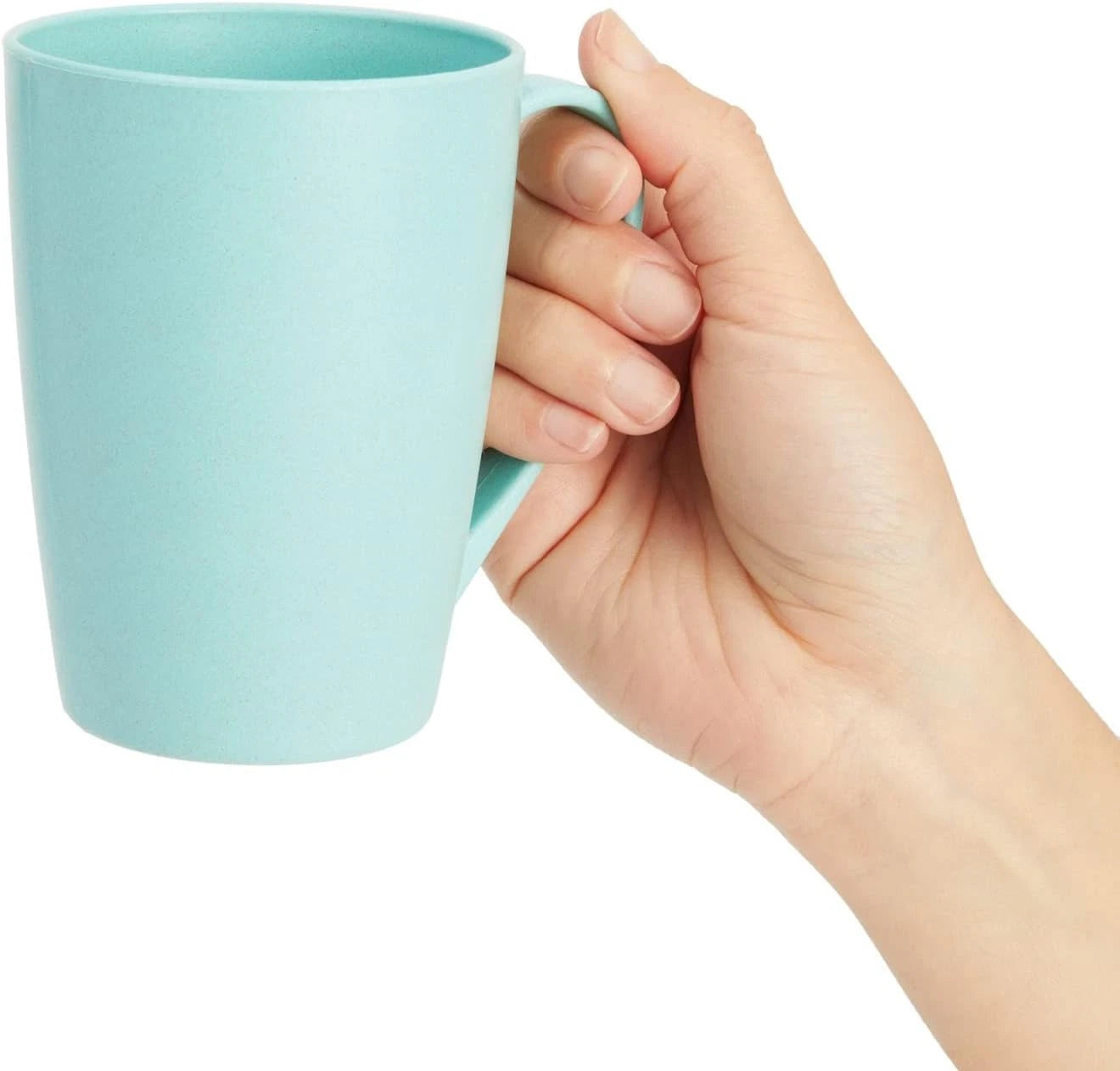 6-Pack 12Oz Wheat Straw Mugs, Dishwasher Safe Unbreakable Coffee Mug Set with Ha | eBay