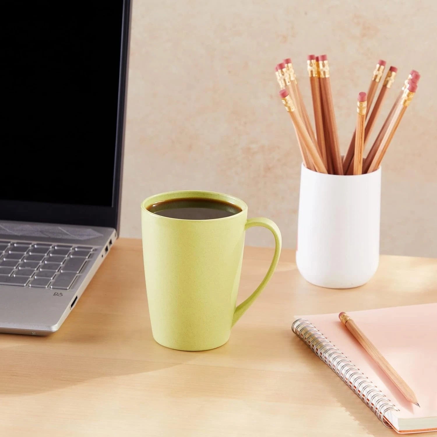 6-Pack 12Oz Wheat Straw Mugs, Dishwasher Safe Unbreakable Coffee Mug Set with Ha | eBay