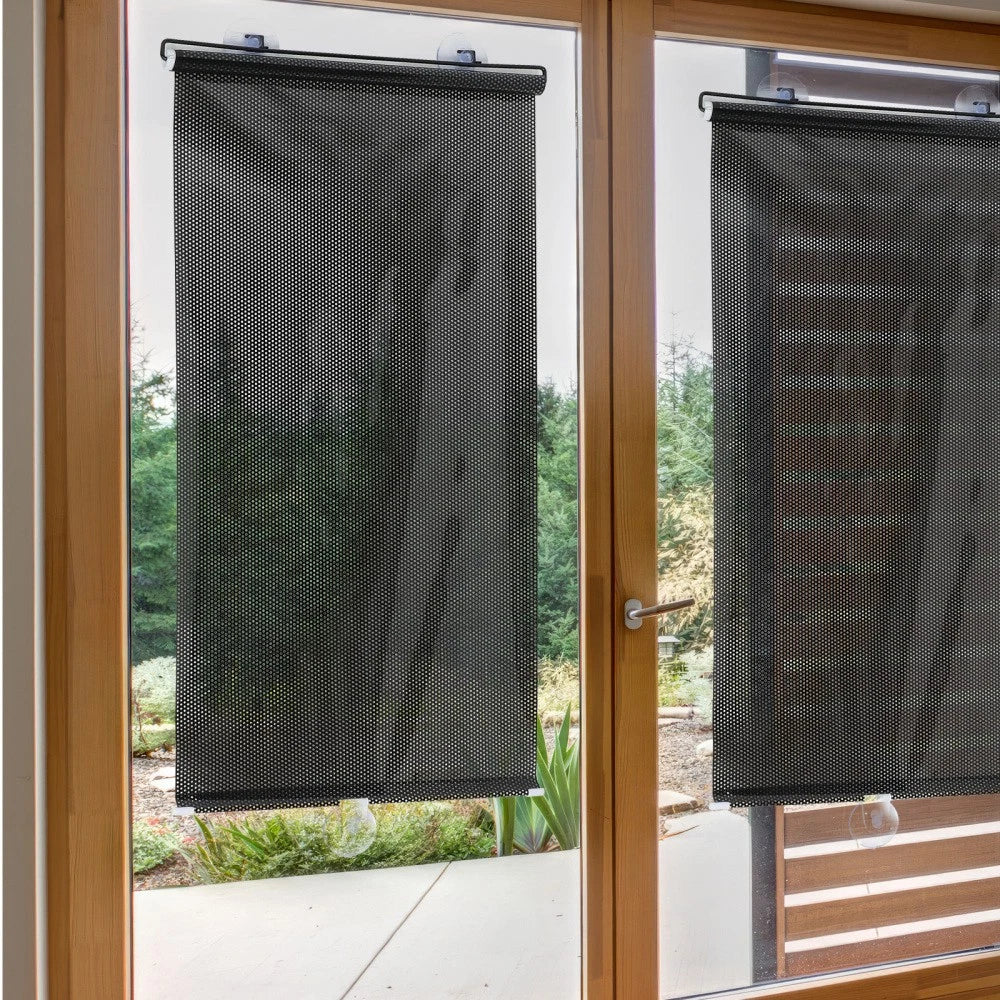 2 Pack Roller Blinds Blackout Curtains Suction Cup Sunshade Travel Baby Cups | eBay