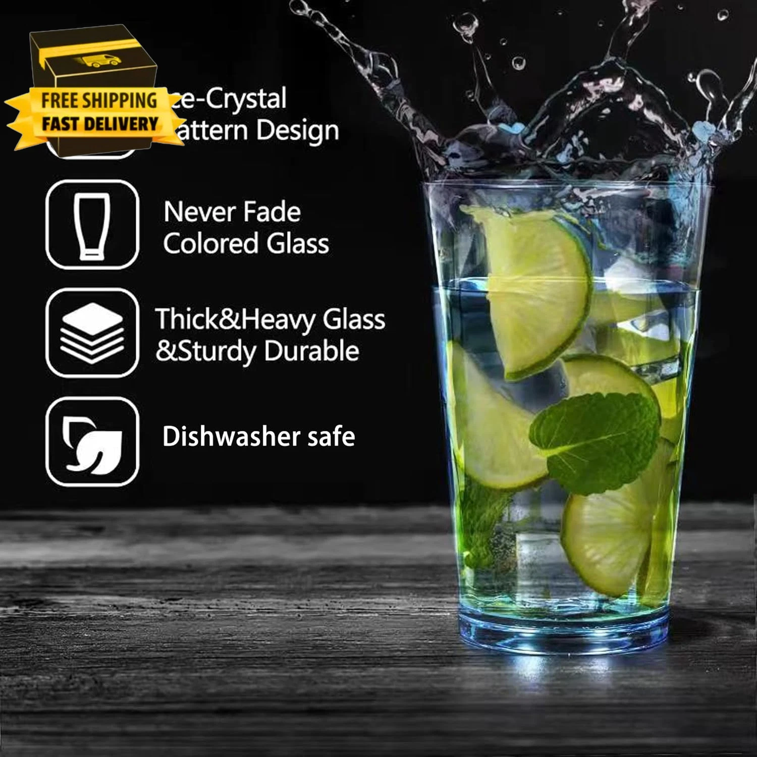 Unbreakable Plastic Drinking Glasses [Set of 6] Shatterproof Tumblers (16 Ounces | eBay