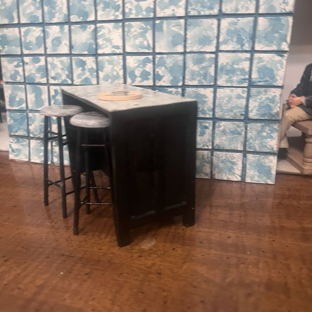 dollhouse furniture lot 1:12 kitchen Island Stools + OOAK new | eBay