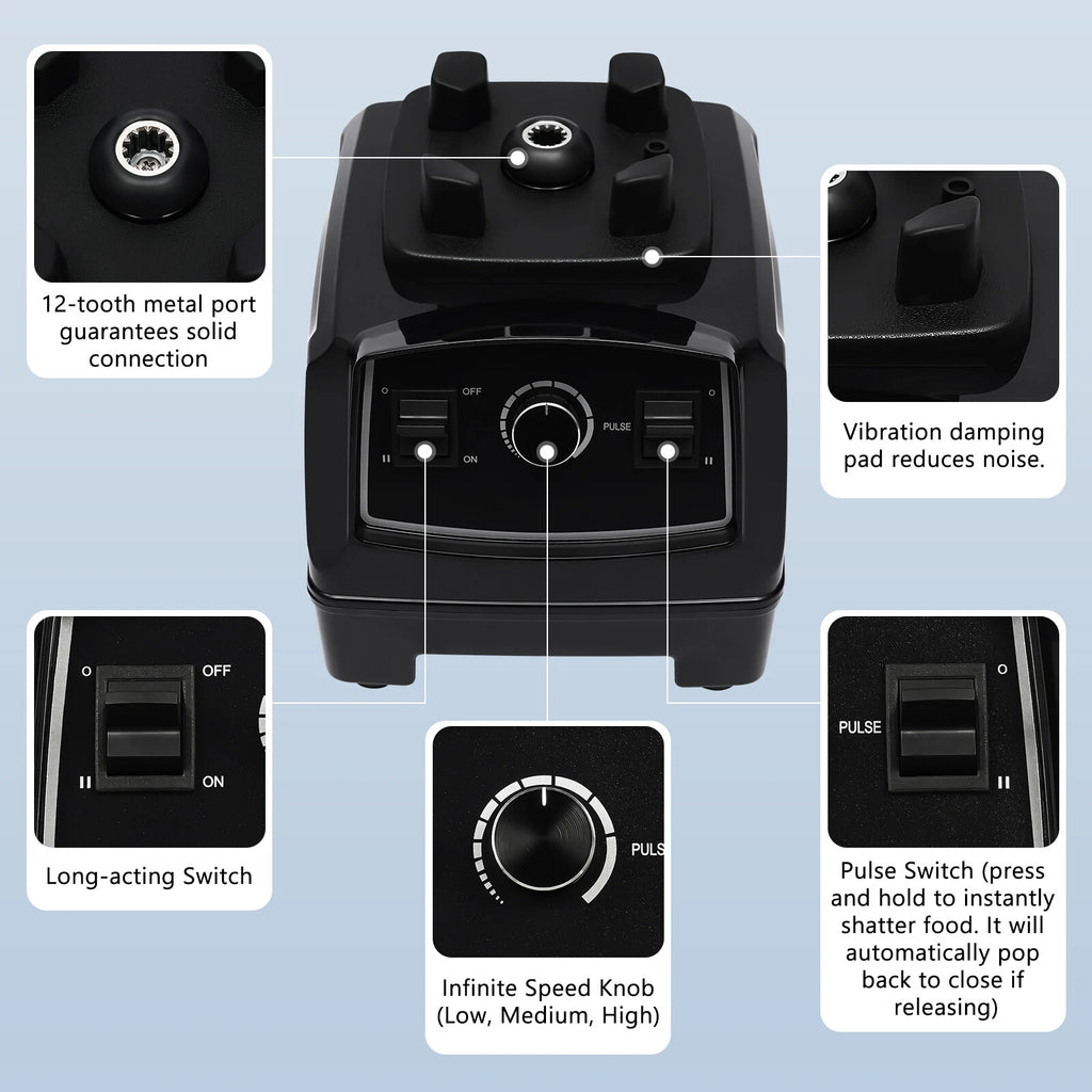 Professional 2200W 3HP 2L Blender Heavy Duty Commercial Blender Mixer Juicer | eBay