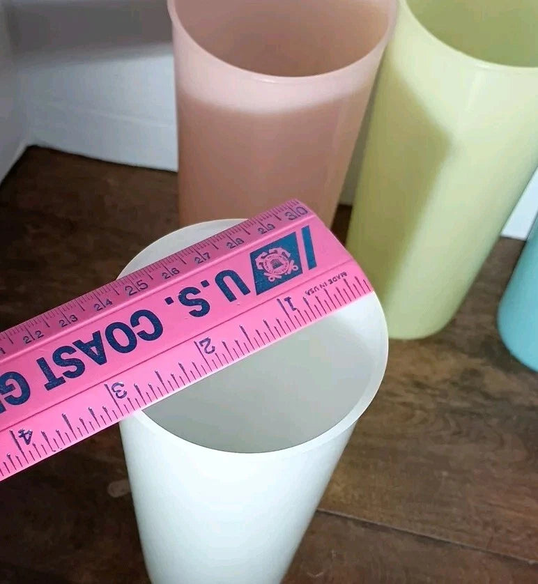 Vintage Tupperware 107 Pastel Cups Tumblers 16oz Lot Of 6 | eBay