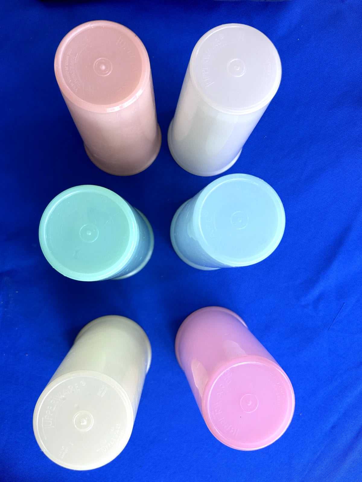 Lot of 6 Vintage Pastel Tupperware Cups Tumblers (some scratches etc) 5.75" | eBay