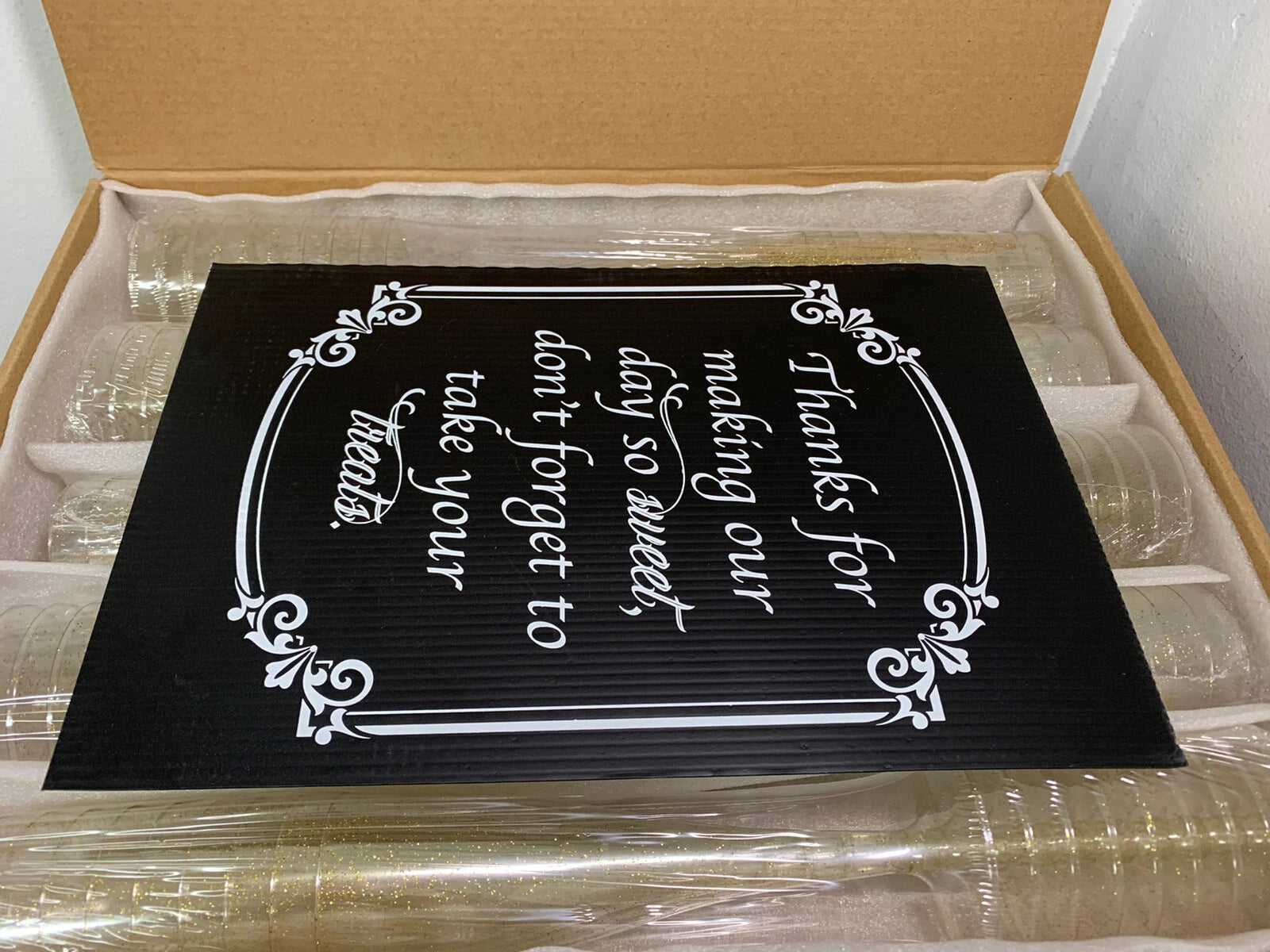 Set Of 50 Disposable Gold Glitter Champagne Flutes, 5oz (130ml) SEALED! FAST! | eBay