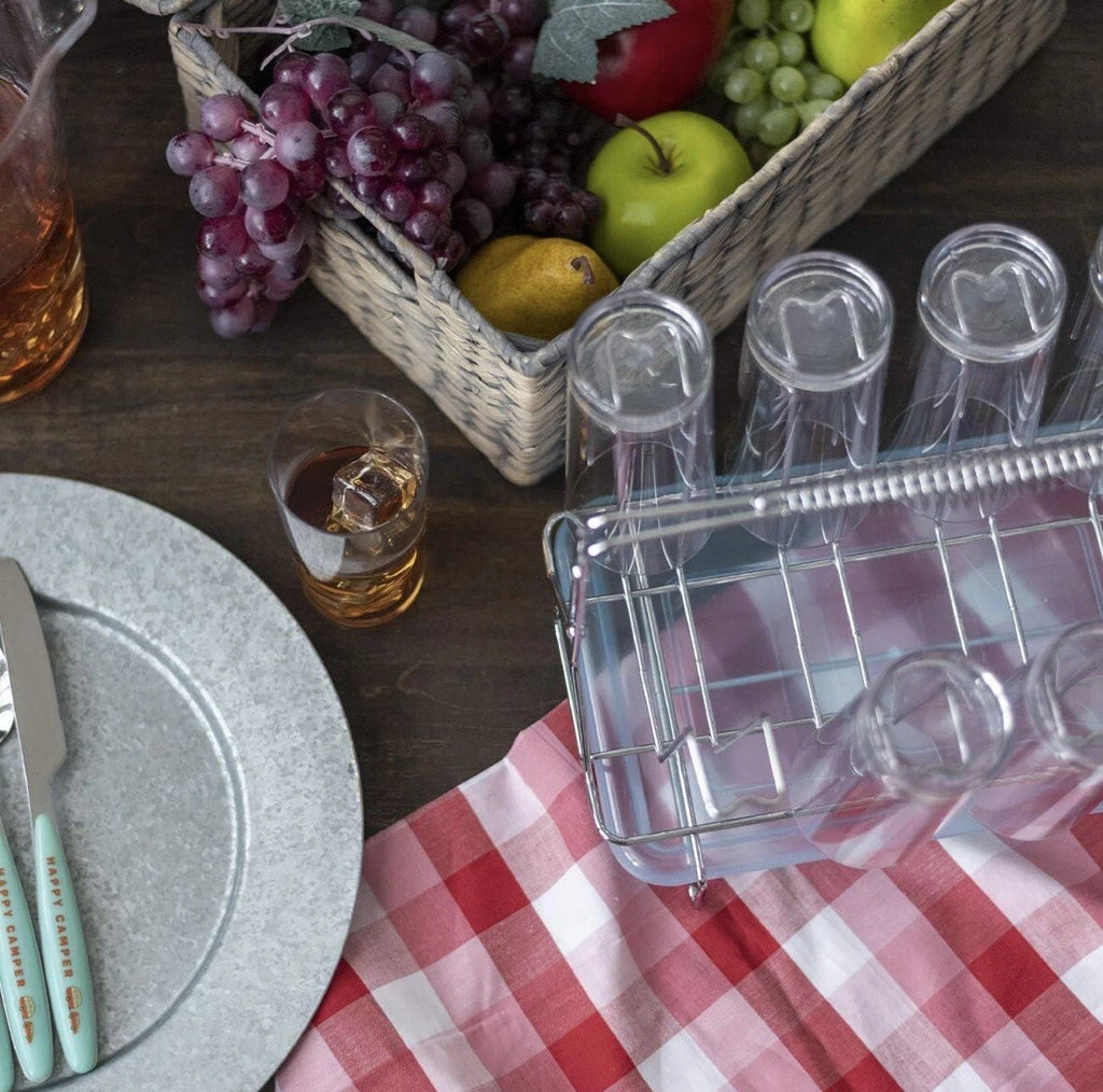 Pike Ridge Acrylic Drinking Cups - Set of 8 Includes Stainless Drink Caddy | eBay