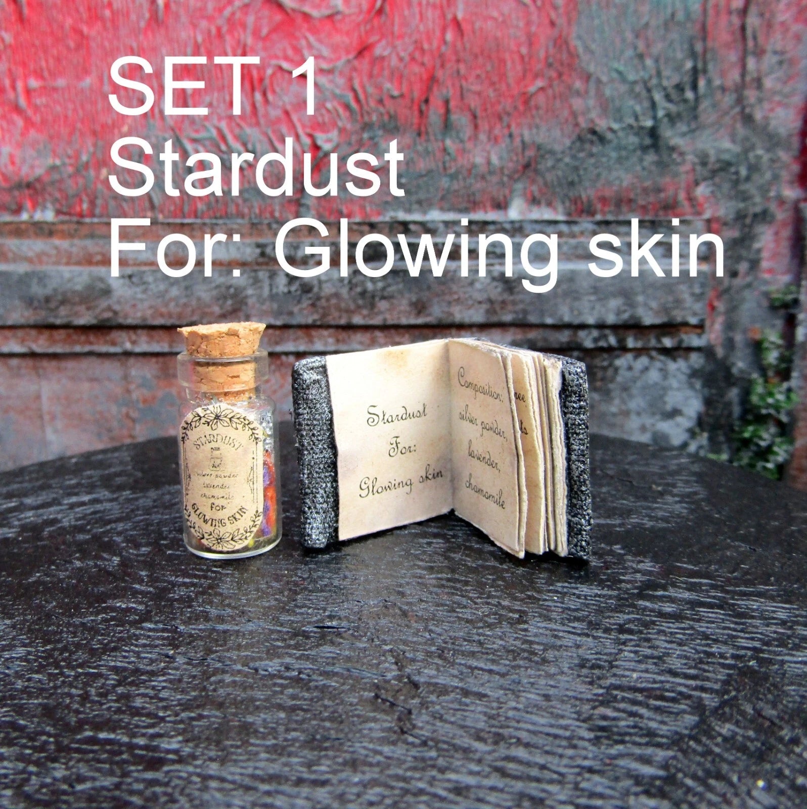 SET Dollhouse miniature Halloween Book and Potion Witch fairy accessory 1/12 1/6 | eBay