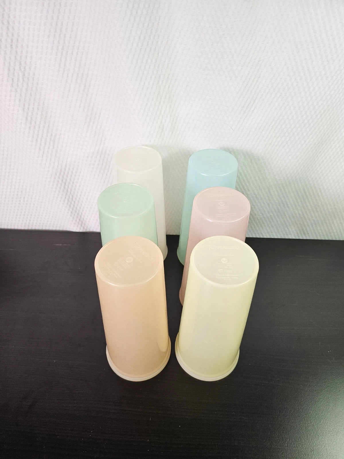 VTG 50’s Tupperware Millionaire Line Pastel Tumbler Cups Set of 6 & 2 Lids | eBay
