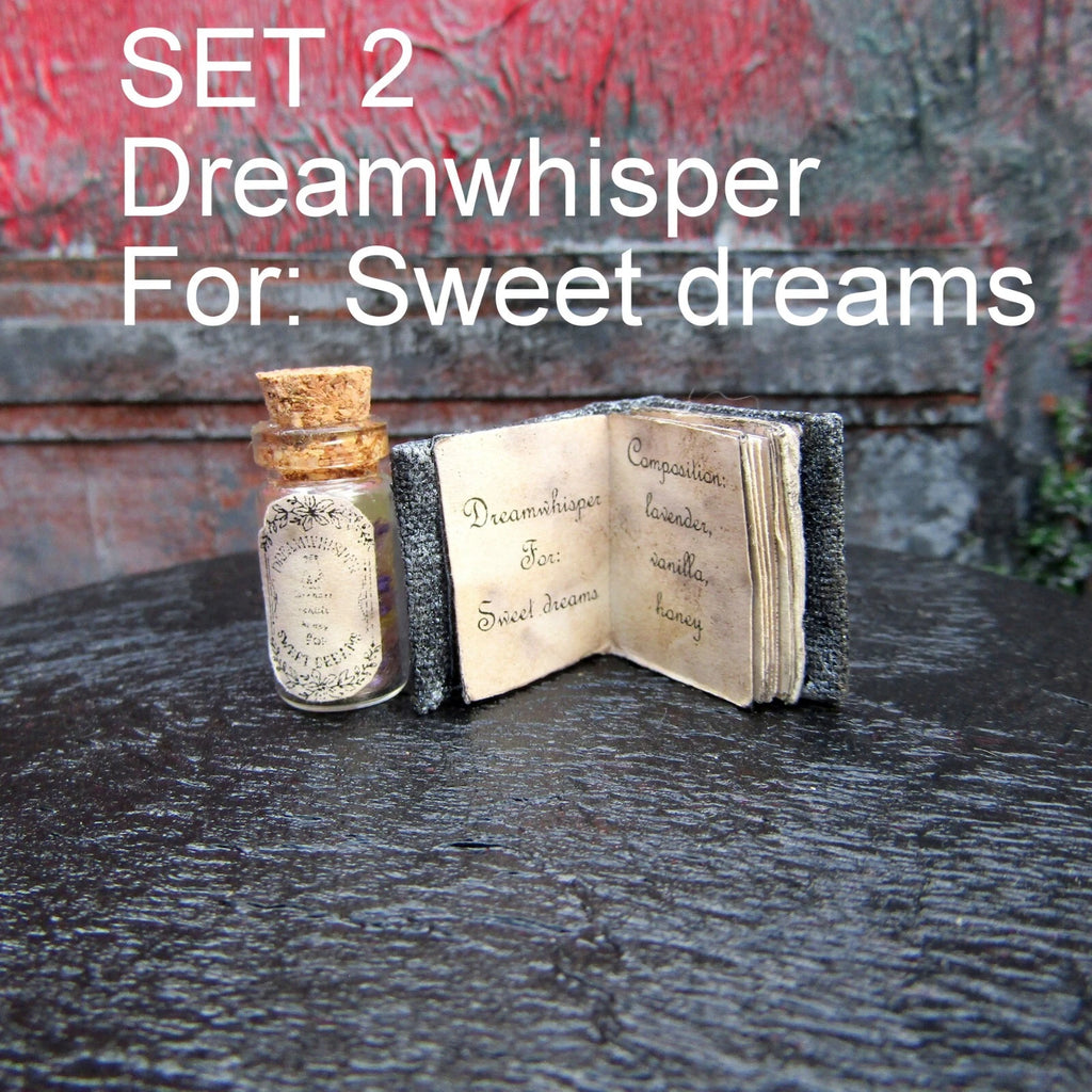 SET Dollhouse miniature Halloween Book and Potion Witch fairy accessory 1/12 1/6 | eBay