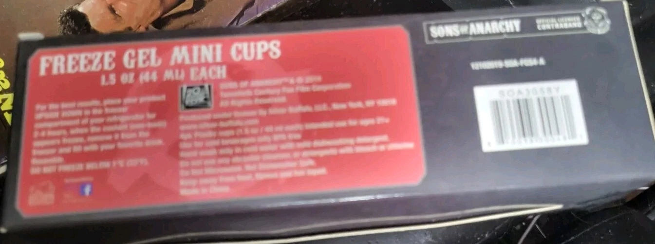 Sons Of Anarchy Freeze Gel Minicups Shot glasses 1.5 Oz Biker Collectables | eBay
