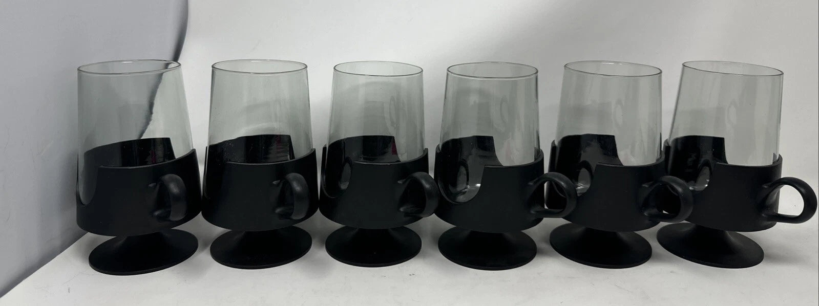 Vintage Glas-Snap Corning Ware Set Of 6. 2 Piece, Cups & Handled Plastic Holders | eBay