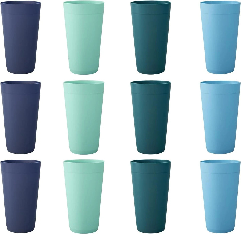 Elegant 20oz Coastal Water Tumblers – Unbreakable Plastic Set of 12 for Parties | eBay