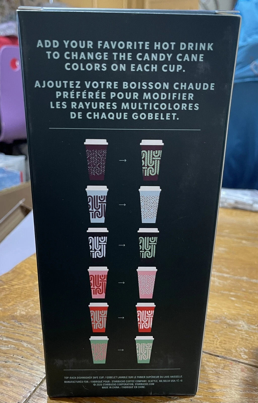 Starbucks Reusable Color Changing Hot Cups Christmas Holiday 2020 NEW 6Cups/Lids | eBay