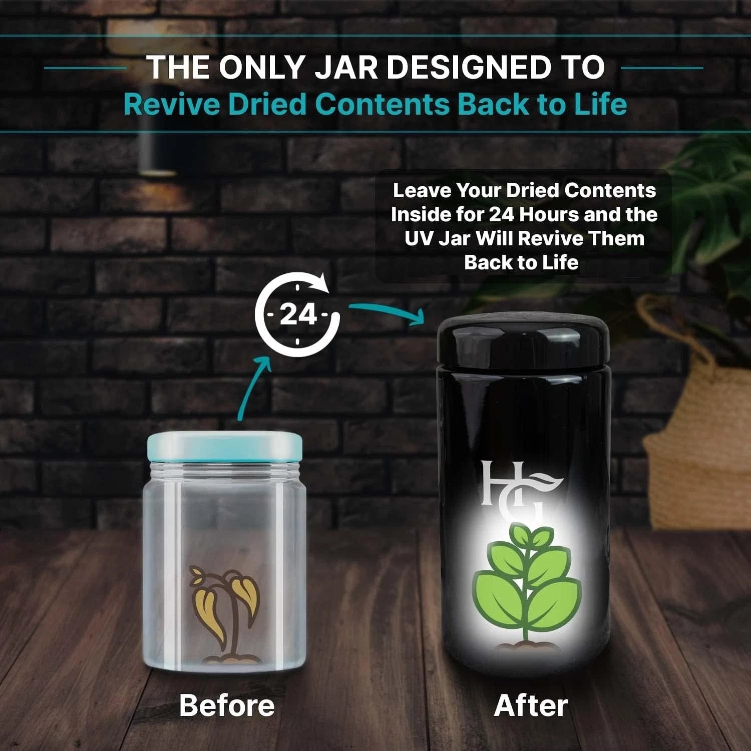 Durable Round Airtight Jar Set with UV Glass - Stylish Storage Solution | eBay