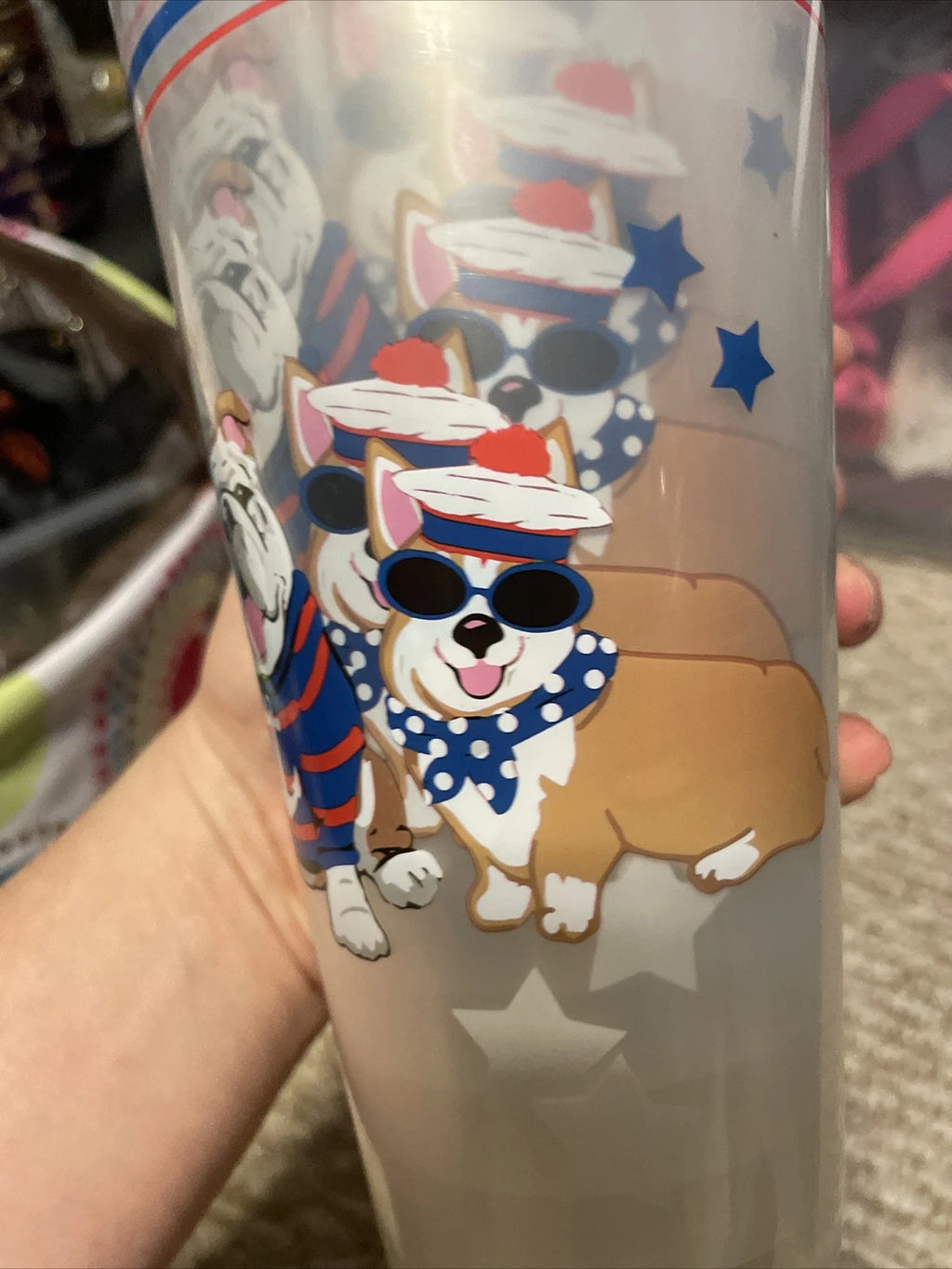 Nautical Bulldog Corgi Dog Set 6 Beach & Pool Party Outdoor Tumbler Cups New | eBay