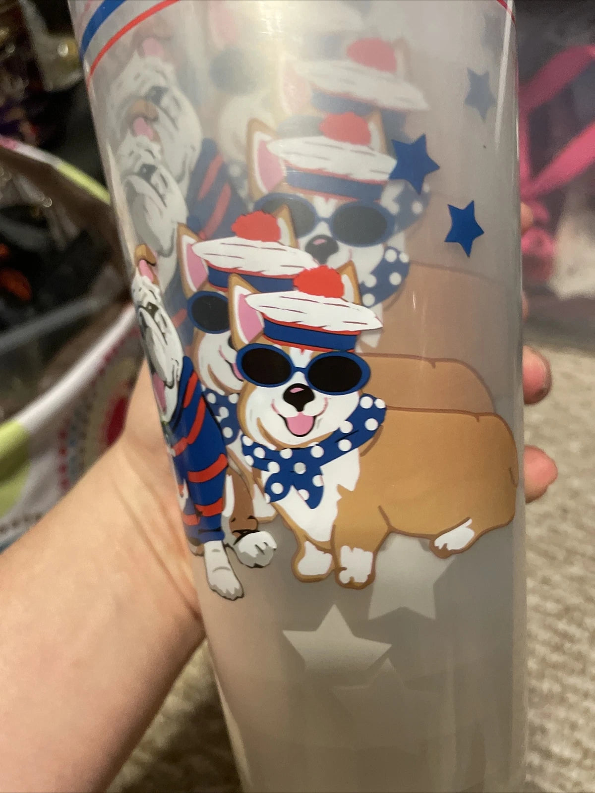 Nautical Bulldog Corgi Dog Set 6 Beach & Pool Party Outdoor Tumbler Cups New | eBay