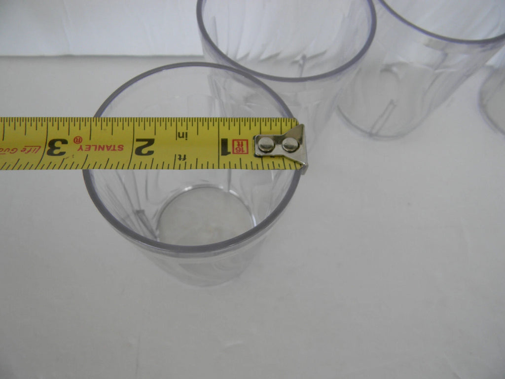 NEW DINEX DX4GC607 CLEAR PLASTIC 6 OZ SWIRL TUMBLER SET OF 6 | eBay