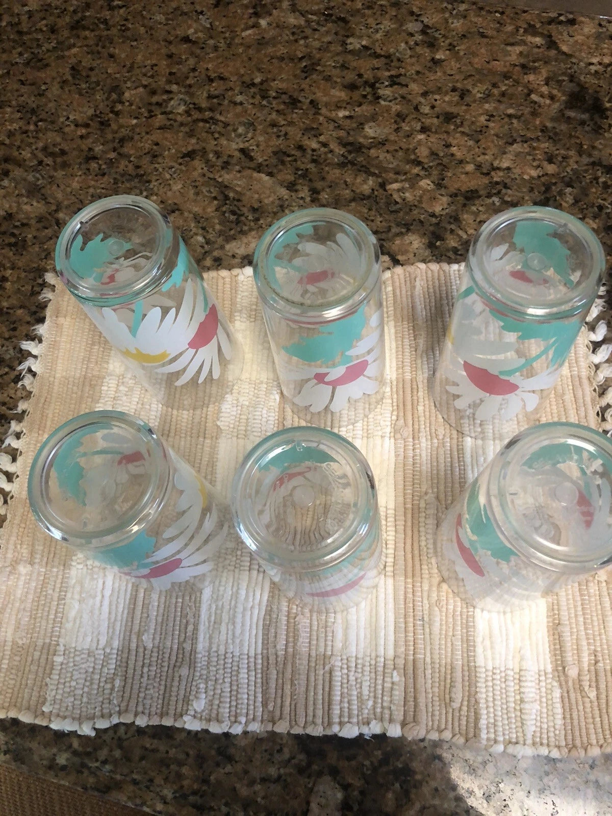 Selandia Designs Set 6 Retro Acrylic Floral Glasses Tumblers Vintage 80’s New! | eBay