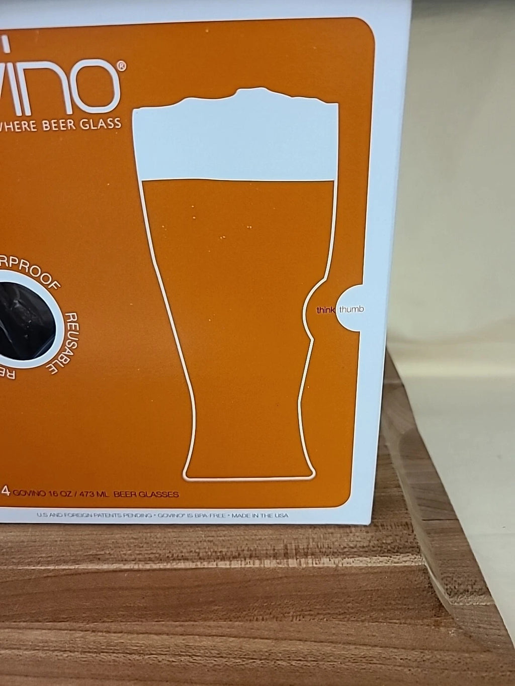 Govino Go Anywhere Beer Glasses 2 Boxes of 4 Reusable Shatterproof Recyclable | eBay