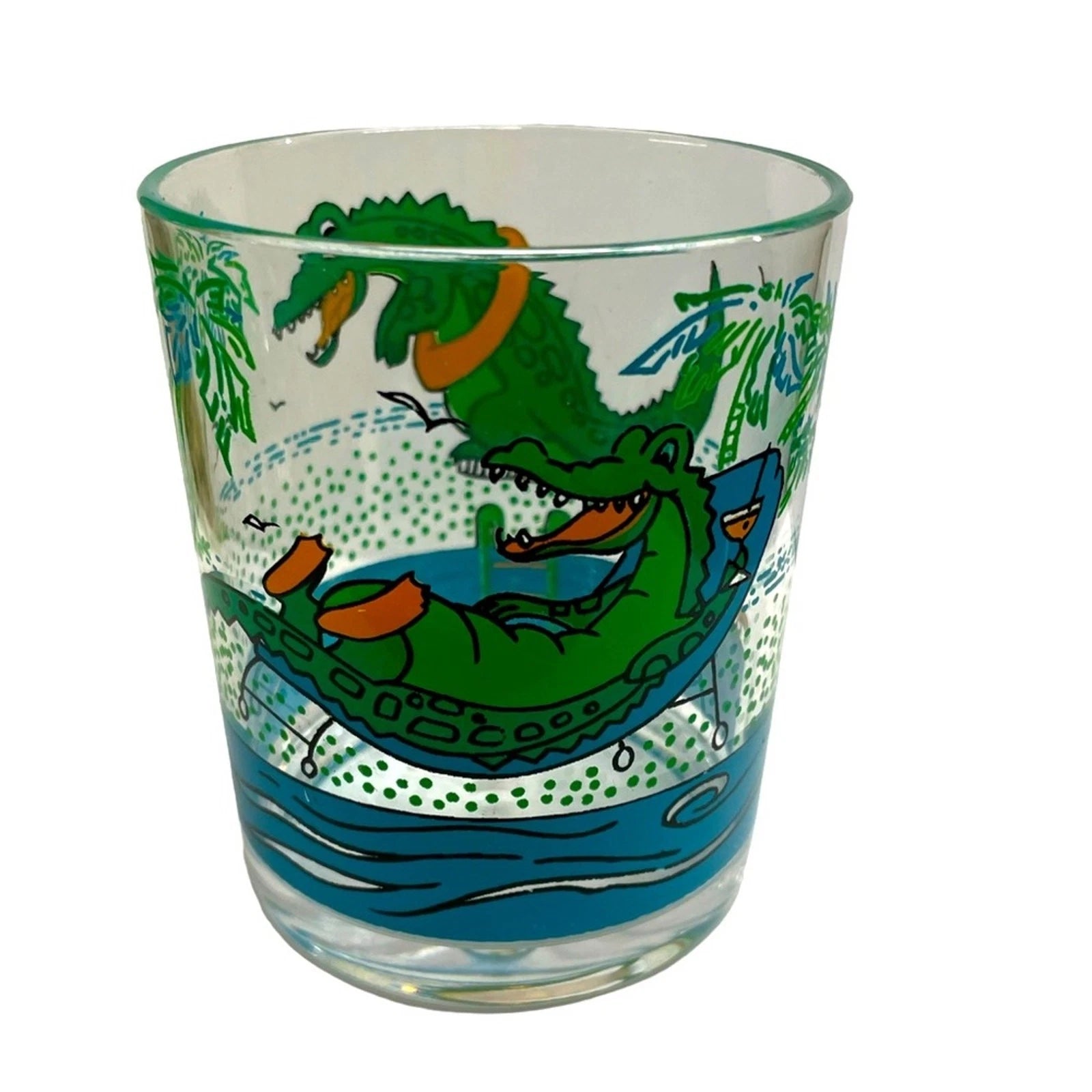 Vintage Stotter Cup Tumblers Alligator Acrylic Drink Glasses Set Of 6 Gator 70s | eBay