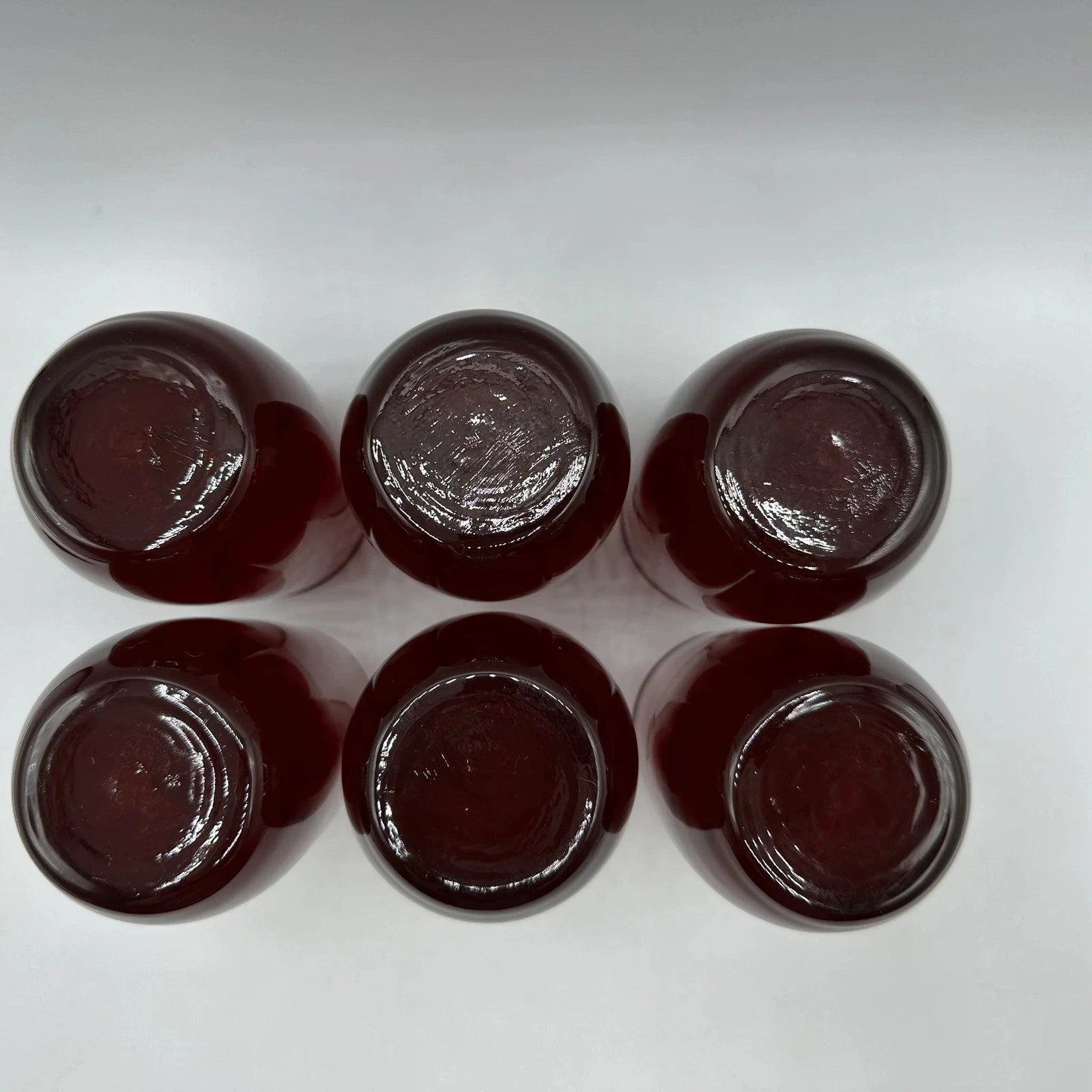 Anchor Hocking Ruby Red Roly Poly Tumbler, 5", Set of 6 | eBay