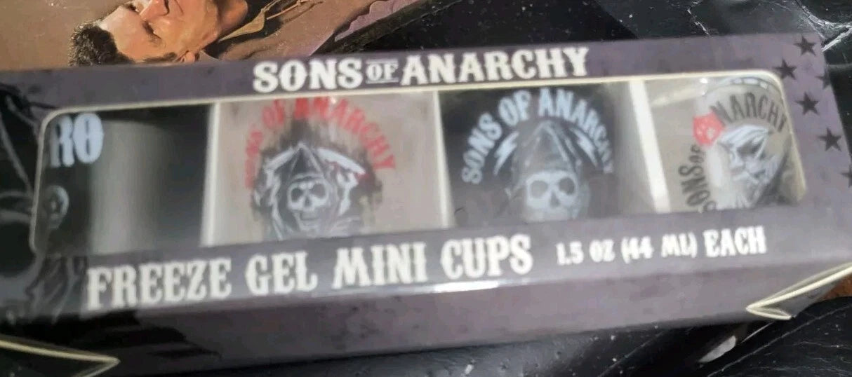 Sons Of Anarchy Freeze Gel Minicups Shot glasses 1.5 Oz Biker Collectables | eBay